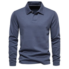 Nate - Polo-Pullover in Blau