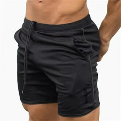 Slim Fit elastische Herren-Badehosen in Schwarz