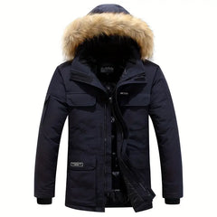 Walter | Stylische Winterkapuzenjacke in Schwarz