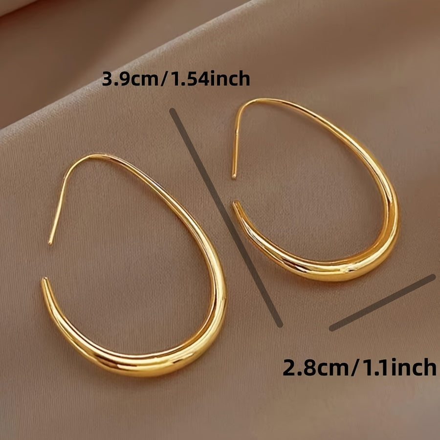 Amelie - Goldene Tropfen-Hoops