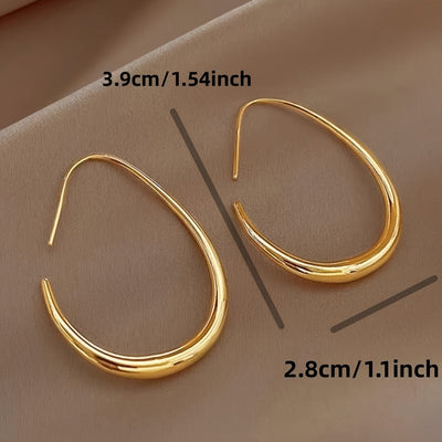 Amelie - Goldene Tropfen-Hoops
