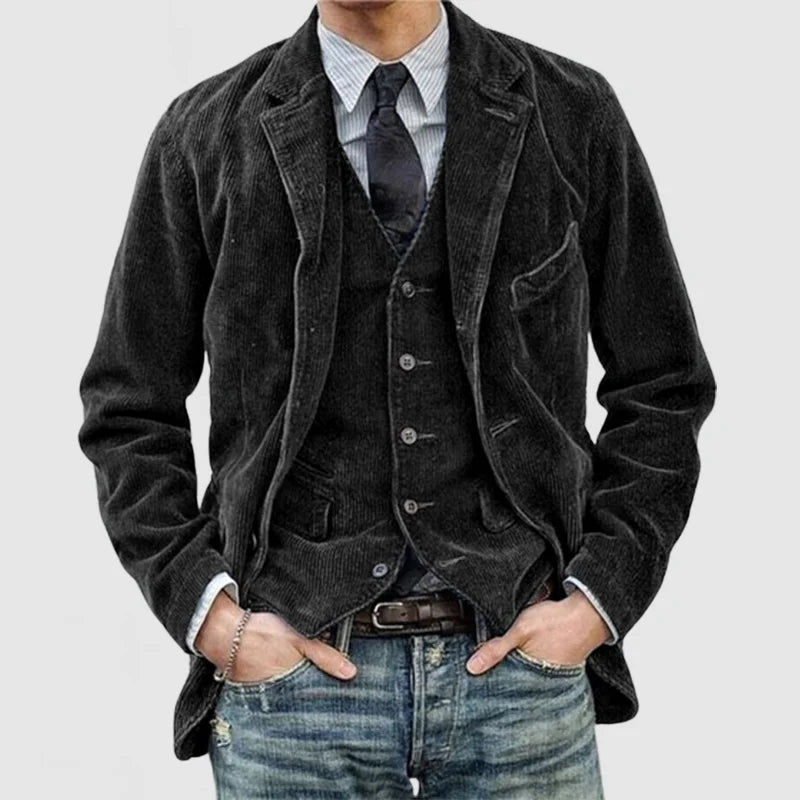 Cord-Blazer und -Weste für Männer