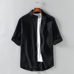 Max | Herren Button-Up Shirt Oliver im eleganten Stil in Schwarz