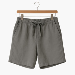Herren Sommer Shorts mit Kordelzug und Seitentaschen in Grau
