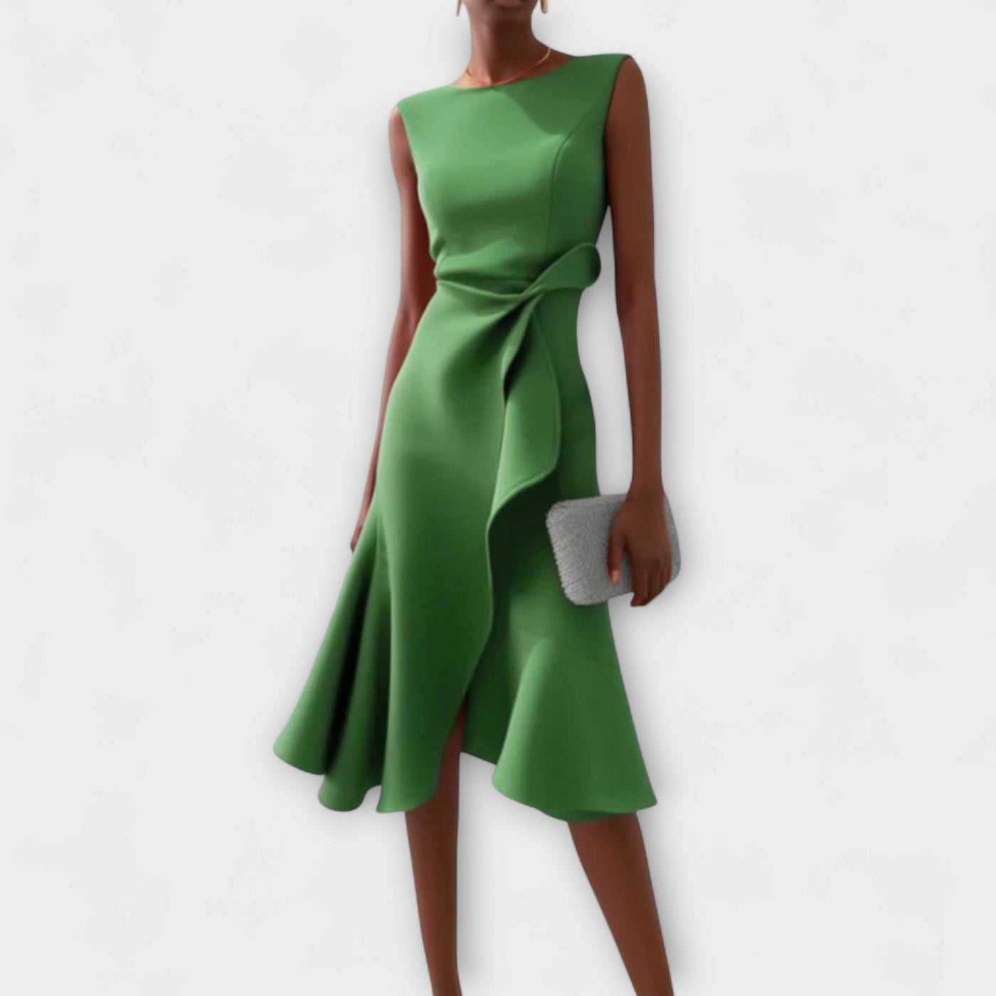 Zandelle | Asymmetrisches Midi-Kleid mit Drapierung