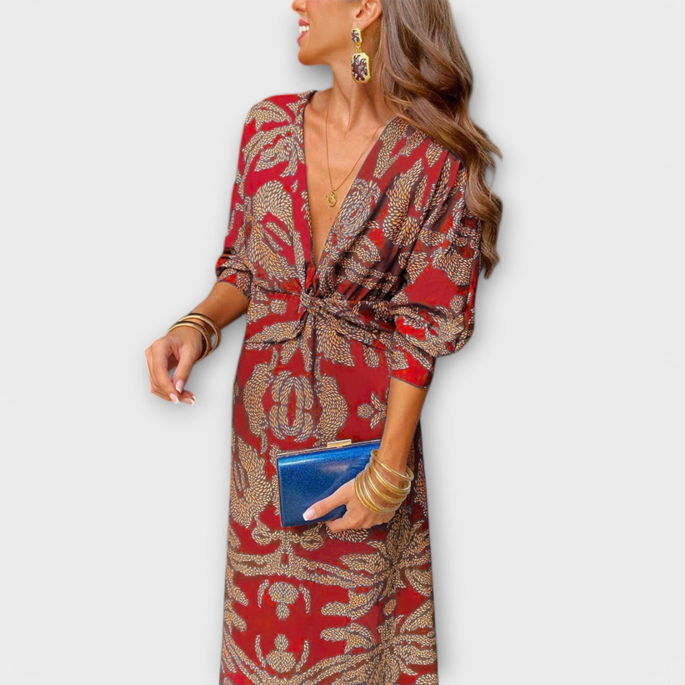 Oriana - Stilvolles Langarmkleid