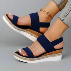 Selena | Orthopädische Sandalen mit echtem Komfort in Blau
