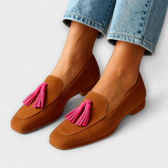 Regina | Gepolstert Schlupf Loafer in Braun