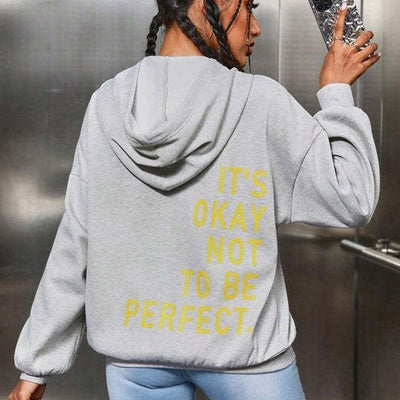 Damen Bedruckter Kapuzenpullover | Langarm