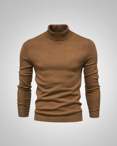 George | Herren Slim Fit Rollkragenpullover in Braun