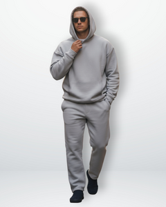 Bernd | Herren Oversized Hoodie Zweiteiler Set in Dunkelgrau