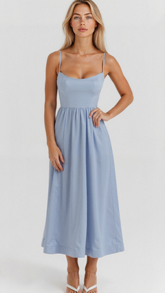 Tamara - Maxikleid - Ärmellos in Hellblau