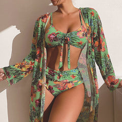 Charlotte | 3-teiliges Bikini-Set in Grün