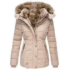 Este - Damen-Winterjacke in Beige