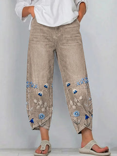 Giada - Bedruckte Relaxed-Fit-Jeans in Mehrfarbig
