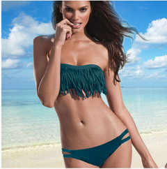 Ylvi® | Quaste Bikini Style in Grün