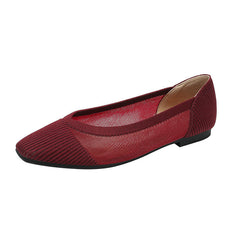 Bequeme Ballerina in rot