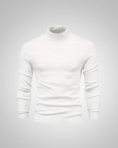 George | Herren Slim Fit Rollkragenpullover in Weiß