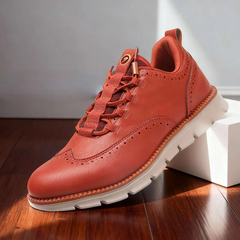 Bruno Brogue Sneakers in Lachs