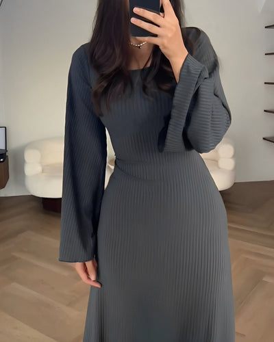 Alina™ - Elegante Gebreide Maxi Jurk