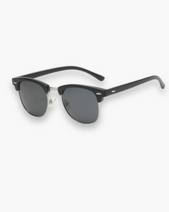 Herren Vintage Sonnenbrille | Elegante Retro-Optik mit UV Schutz in Schwarz/Metall