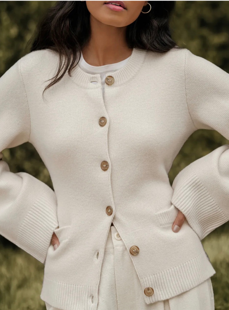 Damen Cardigan mit Ausgestellten Ärmeln | Lässig