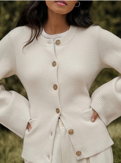 Damen Cardigan mit Ausgestellten Ärmeln | Lässig