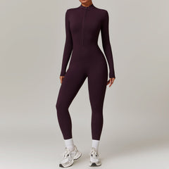 AMEAH™ | Viraler Fleece-Jumpsuit in Lila