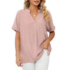 Raamah - klassische Bluse in Rosa