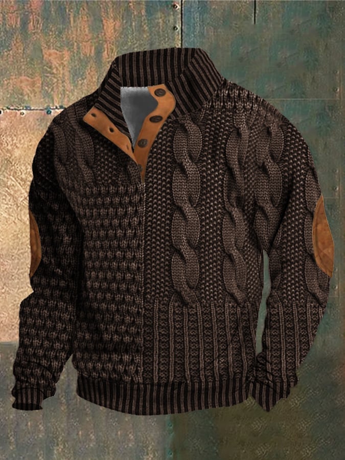 Lukas™ Lässiger Strukturierten Pullover