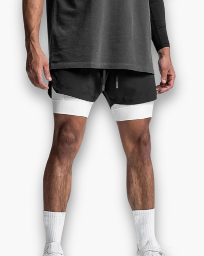 Herren Atmungsaktive Fitness-Shorts | Flexible Kurze Hosen Herren