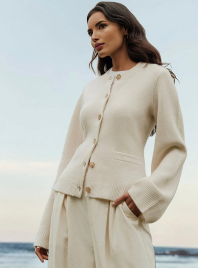 Damen Cardigan mit Ausgestellten Ärmeln | Lässig