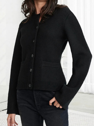 Damen Cardigan mit Ausgestellten Ärmeln | Lässig
