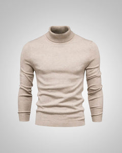 George | Herren Slim Fit Rollkragenpullover in Beige