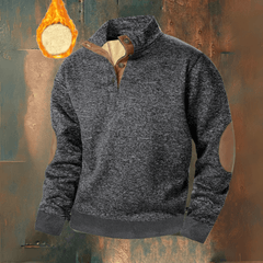 Nico | Klassischer Herren-Pullover modern & stilvoll in Grau-Schwarz