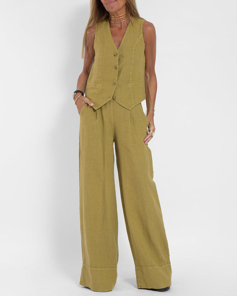 Damen Lässig Zweiteiliges Set | Sommer