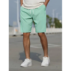 Sommerliche Herren Shorts mit hoher Taille und Atmungsaktivität in Grün