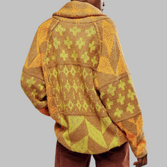Laura | Zeitloser Damencardigan in soften Materialien in Gelb