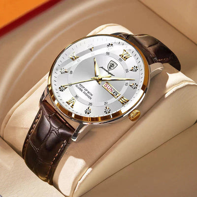 Wasserdichte Herrenarmbanduhr mit Leuchteffekt