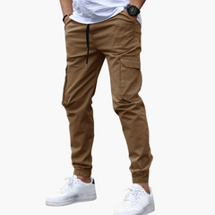 Julian | Entspannter Cargo-Jogger in Braun