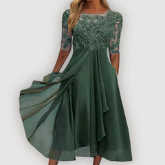 Doretta - Anmutiges Abendkleid in Grün