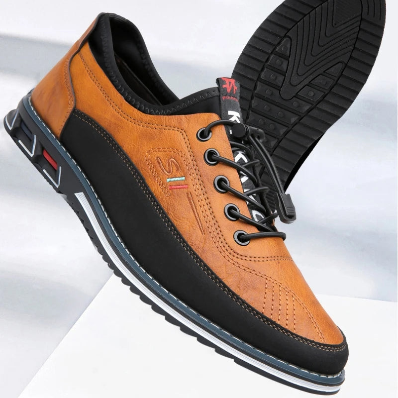 Zweifarbige Schnürsneaker für Herren