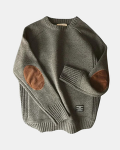 Lässiger Herrenpullover in Grau