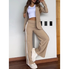 Evelyn | Blazer und Hosenanzug Set in Beige