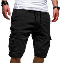 August - Komfortable Herren Cargo Shorts in Schwarz