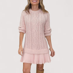 Xenia | Strick Kleid in Rosa