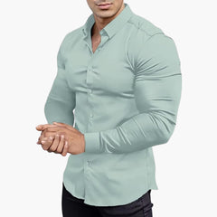 Slim-Fit Hemd für Herren in Hellgrün