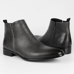 Leo - Klassische Retro-Stiefel in Grau