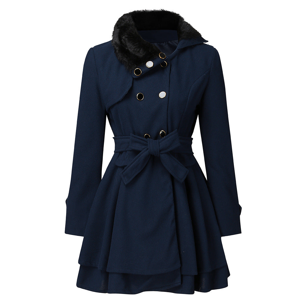 Emma - Elegante Jacke mit Kunstfellkragen