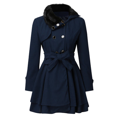 Emma - Elegante Jacke mit Kunstfellkragen